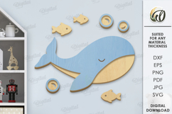 Nursery Decor Sets Laser Cut. Baby Room SVG Product Image 1