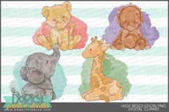 Watercolor Jungle Animal Designs for Sublimation Product Image 1