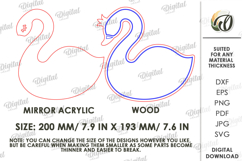 Nursery Mirror Laser Cut. Kids Room Decor SVG Product Image 2