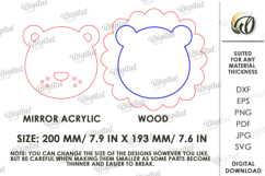 Nursery Mirror Laser Cut. Kids Room Decor SVG Product Image 2