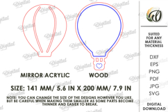 Nursery Mirror Laser Cut. Kids Room Decor SVG Product Image 2