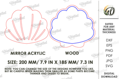 Nursery Mirror Laser Cut. Kids Room Decor SVG Product Image 2