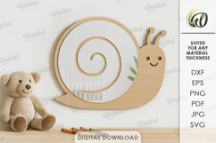 Nursery Mirrors Bundle Laser Cut. Kids Room Decor SVG Product Image 9