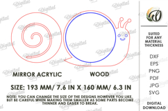 Nursery Mirror Laser Cut. Kids Room Decor SVG Product Image 2