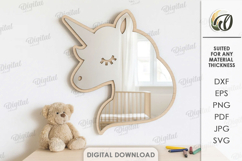 Nursery Mirrors Bundle Laser Cut. Kids Room Decor SVG Product Image 12
