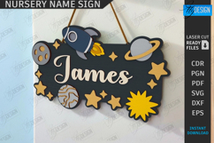 Nursery Name Wall Signs Laser Cut Bundle|Kids Room Decor SVG Product Image 9