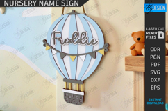 Nursery Name Wall Signs Laser Cut Bundle|Kids Room Decor SVG Product Image 11