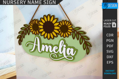 Nursery Name Wall Signs Laser Cut Bundle|Kids Room Decor SVG Product Image 3