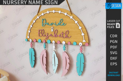 Nursery Name Sign Laser Cut|Wall Decor|Kids Room|Wall Signs Product Image 1