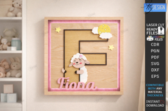 Nursery Name Sign Alphabet Laser Cut | Wall Monogram | Sheep Product Image 1