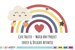 cute weather themed png clipart for planners