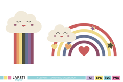 cute cloud rainbow designs