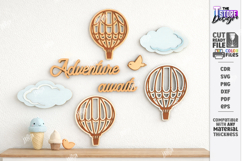 Nursery Wall Decor Laser Cut | Kids Room Decor | Kids Laser Product Image 1