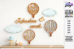 Nursery Wall Decor Laser Cut | Kids Room Decor | Kids Laser Product Image 1