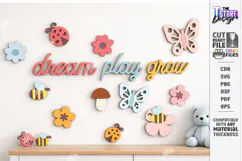 Nursery Wall Decor Laser Cut | Kids Room Decor | Kids Laser Product Image 1