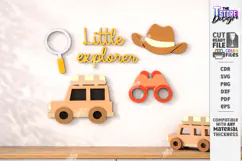 Nursery Wall Decor Laser Cut | Kids Room Decor | Kids Laser Product Image 1