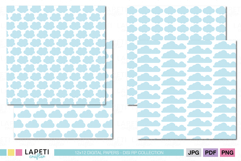 Cute cloud printable paper pack for baby crafts