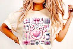 Nurse Coquette PNG, Nurse Sublimation, Nursing, Stethescope Product Image 1