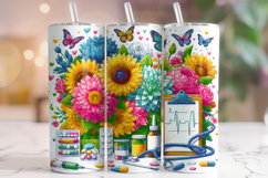 Nurse Tumbler Wrap Sublimation, Nursing Tumbler Wrap, Nurse Product Image 1