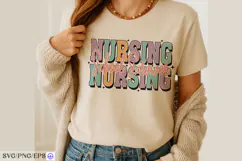 Nursing School Survivor Funny Nurse SVG PNG T-shirt Design Product Image 2