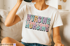 Nursing School Survivor Funny Nurse SVG PNG T-shirt Design Product Image 3