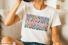 Nursing School Survivor Funny Nurse SVG PNG T-shirt Design Product Image 3