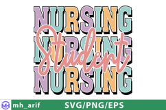 Nursing Student Medical SVG PNG T-shirt Design Product Image 1