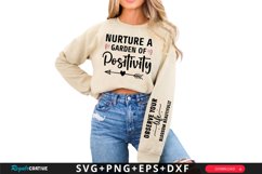 Nurture A Garden Sleeve SVG, Positive SVG Design Product Image 1