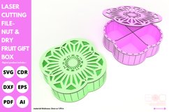 Divided nut & dry fruit gift box svg - Laser cut design Product Image 4