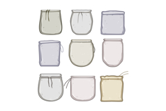 nut milk strainer bag set cartoon Product Image 1