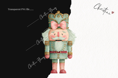 Brush Stroke Christmas Nutcrackers Clipart | Preppy PNG Product Image 2