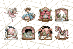 Nutcracker Ballet Clip Art, Miniature Christmas Set PNG Product Image 7