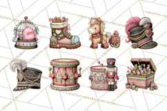 Nutcracker Ballet Clip Art, Miniature Christmas Set PNG Product Image 8