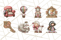 Nutcracker Ballet Clip Art, Miniature Christmas Set PNG Product Image 6