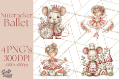 Nutcracker Ballet Christmas Clipart PNG Product Image 1