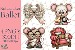 Nutcracker Ballet Clip Art, Miniature Christmas PNG Product Image 1