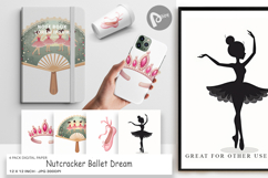 Nutcracker Ballet Dream Digital Paper Product Image 1