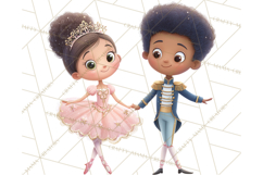 Diverse Ballerina Nutcracker Clipart PNG Product Image 5