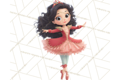 Diverse Ballerina Nutcracker Clipart PNG Product Image 2