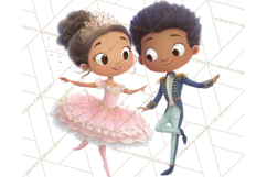 Diverse Ballerina Nutcracker Clipart PNG Product Image 4
