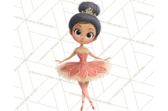 Diverse Ballerina Nutcracker Clipart PNG Product Image 4
