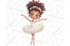 Diverse Ballerina Nutcracker Clipart PNG Product Image 4