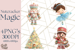 Nutcracker Suite Clipart, Childlike Christmas Clip Art Product Image 1