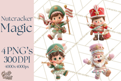 Nutcracker Suite Clipart, Childlike Christmas Clip Art Product Image 1