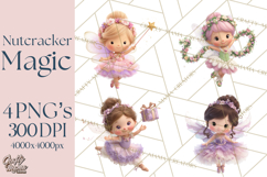 Nutcracker Suite Clipart, Childlike Christmas Clip Art Product Image 1