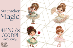 Nutcracker Suite Clipart, Childlike Christmas Clip Art Product Image 1