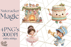 Nutcracker Suite Clipart, Childlike Christmas Clip Art Product Image 1