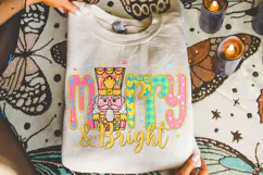 Merry And Bright PNG, Christmas PNG, Nutcracker PNG, Santa Product Image 4