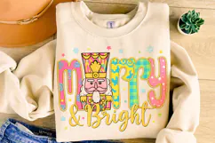 Merry And Bright PNG, Christmas PNG, Nutcracker PNG, Santa Product Image 5