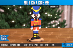 Wooden Nutcrackers Laser Cut Bundle, Christmas Decor SVG Product Image 2